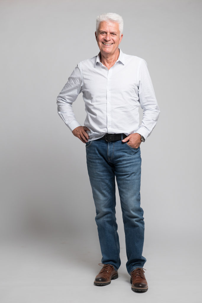 Rolf nuestro modelo senior en la agencia de modelos Bewateragency