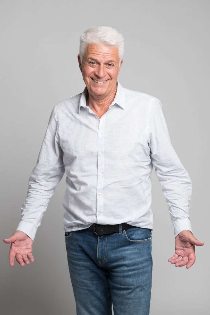 Rolf nuestro modelo senior en la agencia de modelos Bewateragency