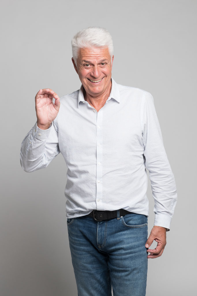 Rolf nuestro modelo senior en la agencia de modelos Bewateragency