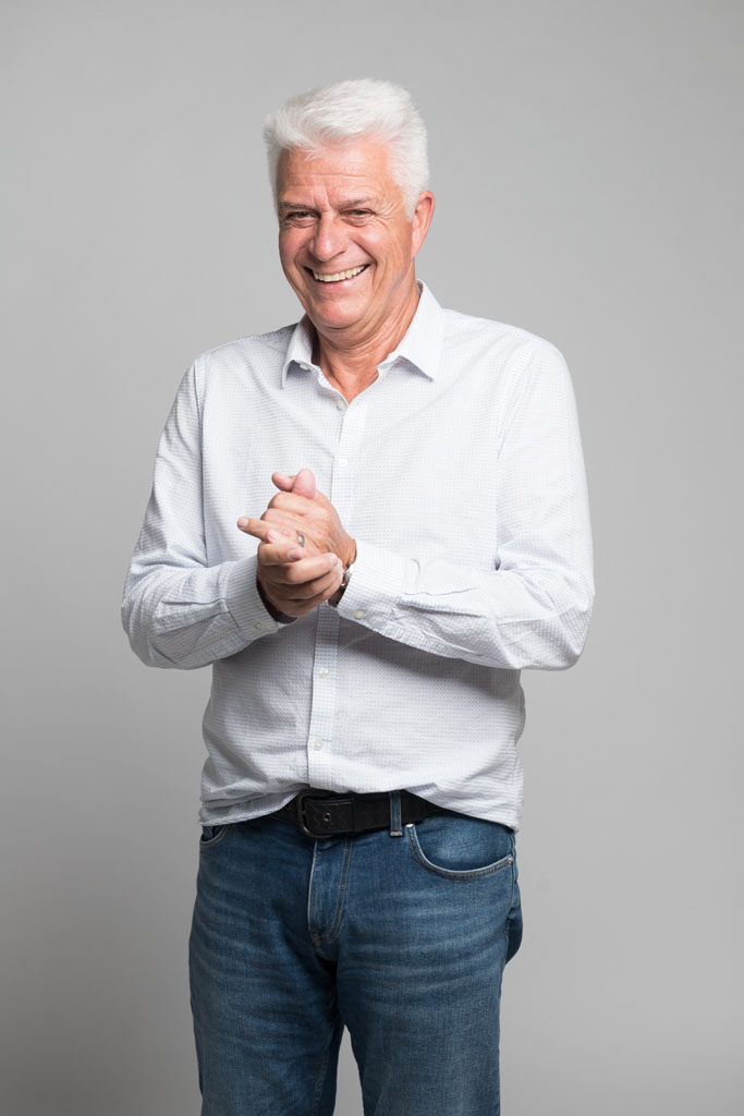 Rolf nuestro modelo senior en la agencia de modelos Bewateragency